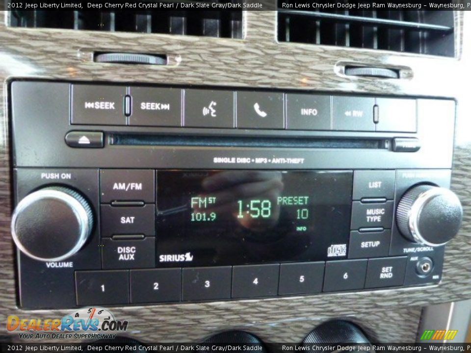 2012 Jeep Liberty Limited Deep Cherry Red Crystal Pearl / Dark Slate Gray/Dark Saddle Photo #17