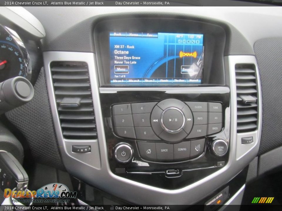 2014 Chevrolet Cruze LT Atlantis Blue Metallic / Jet Black Photo #17