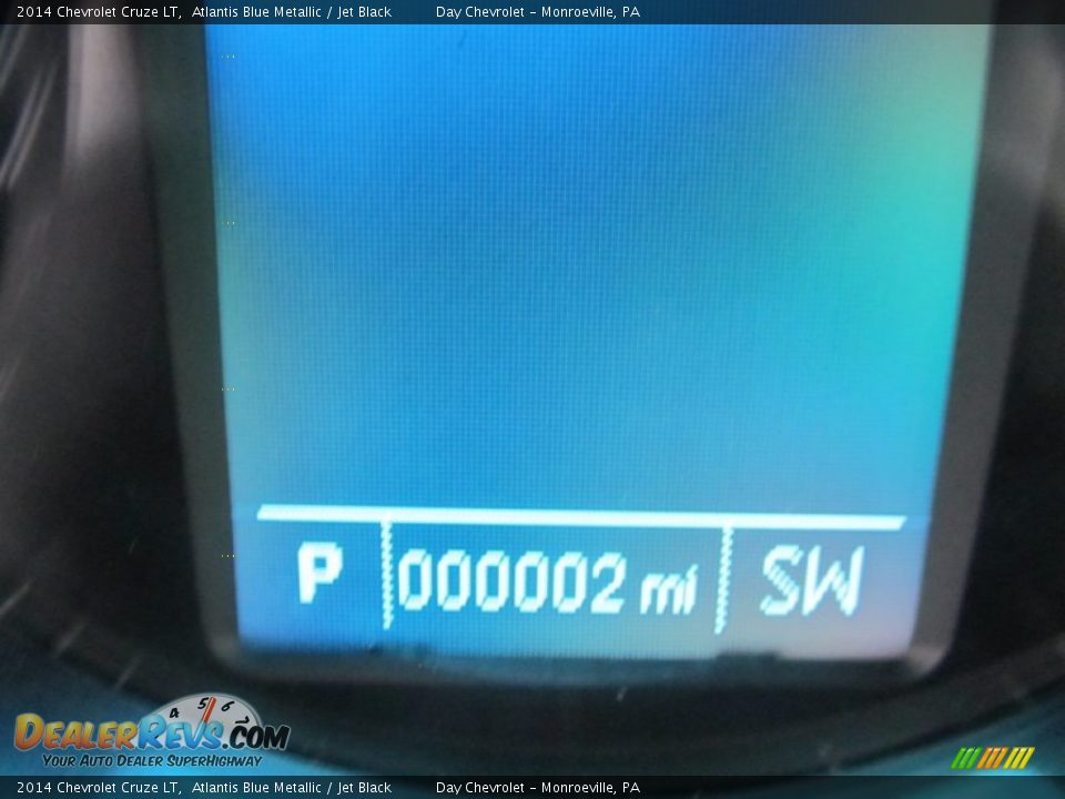 2014 Chevrolet Cruze LT Atlantis Blue Metallic / Jet Black Photo #20