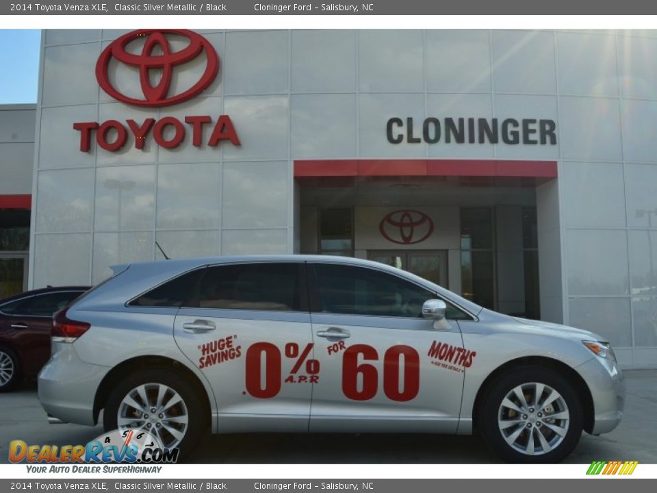 2014 Toyota Venza XLE Classic Silver Metallic / Black Photo #2