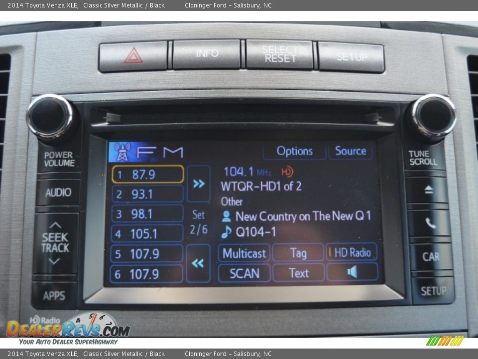 Controls of 2014 Toyota Venza XLE Photo #13