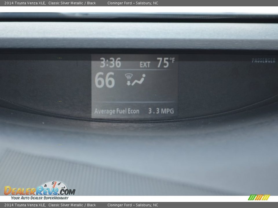 2014 Toyota Venza XLE Classic Silver Metallic / Black Photo #19