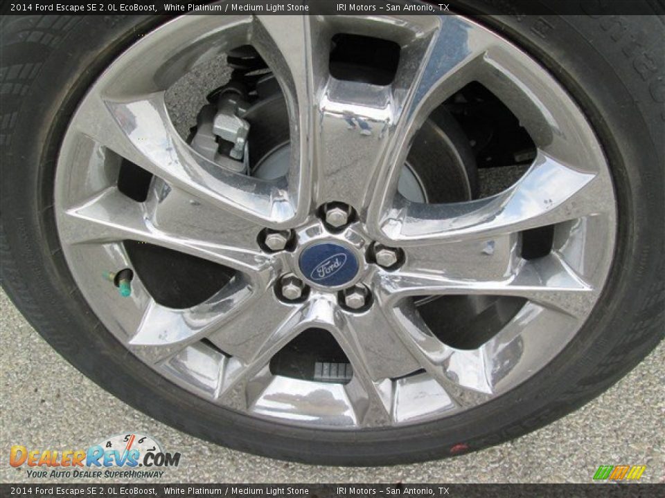 2014 Ford Escape SE 2.0L EcoBoost White Platinum / Medium Light Stone Photo #8