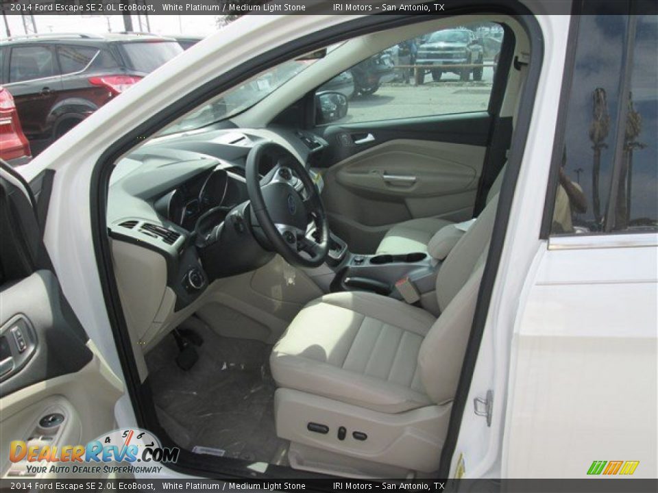 2014 Ford Escape SE 2.0L EcoBoost White Platinum / Medium Light Stone Photo #9