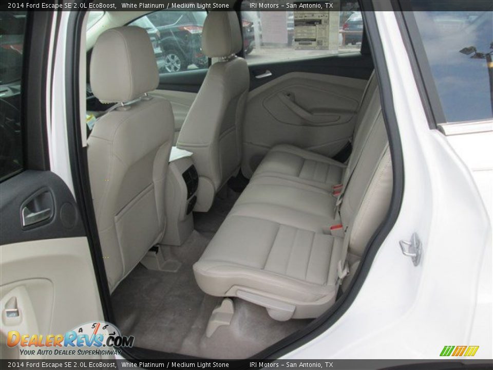 2014 Ford Escape SE 2.0L EcoBoost White Platinum / Medium Light Stone Photo #10