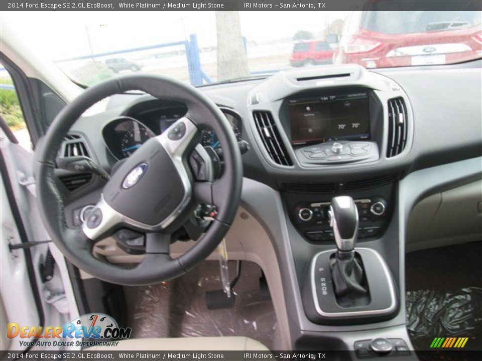 2014 Ford Escape SE 2.0L EcoBoost White Platinum / Medium Light Stone Photo #11