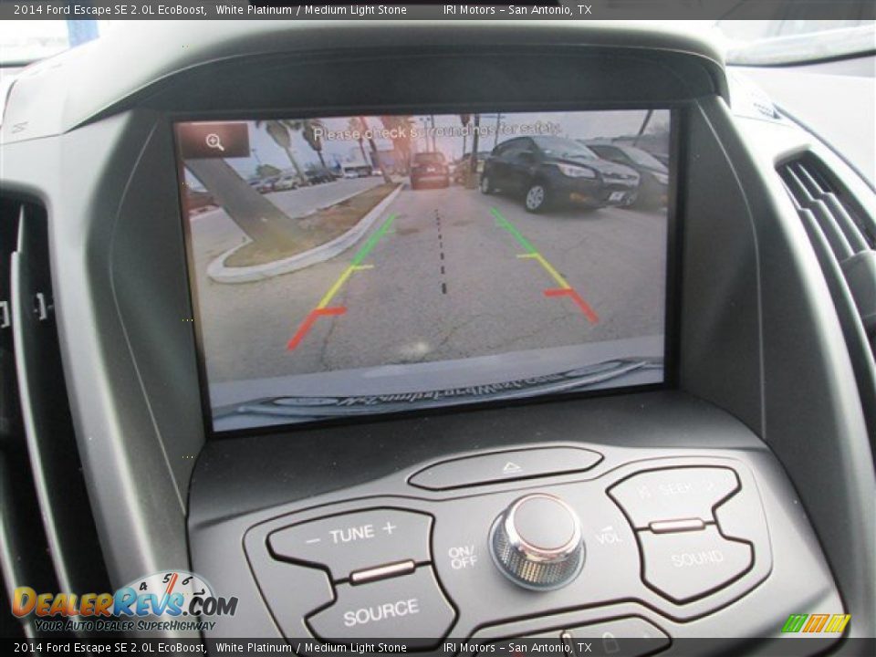 2014 Ford Escape SE 2.0L EcoBoost White Platinum / Medium Light Stone Photo #12