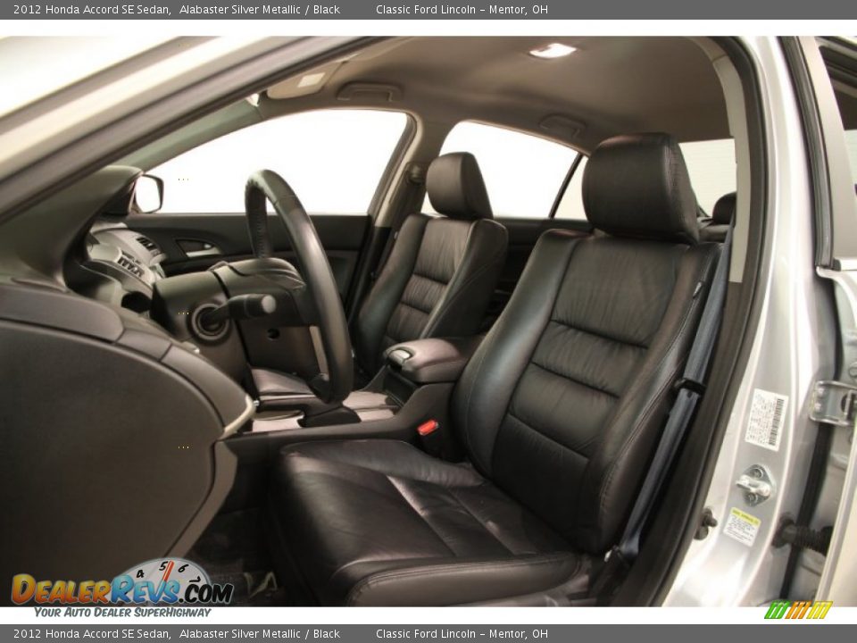 2012 Honda Accord SE Sedan Alabaster Silver Metallic / Black Photo #6