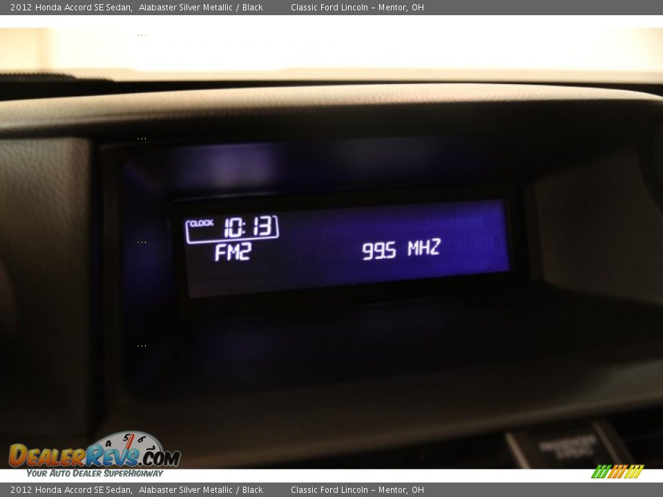2012 Honda Accord SE Sedan Alabaster Silver Metallic / Black Photo #10