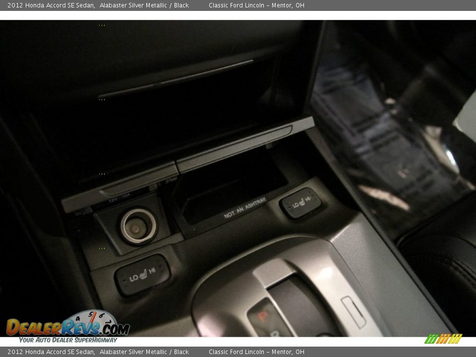 2012 Honda Accord SE Sedan Alabaster Silver Metallic / Black Photo #14