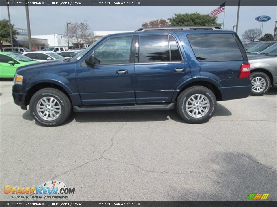 2014 Ford Expedition XLT Blue Jeans / Stone Photo #4