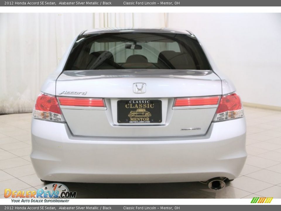 2012 Honda Accord SE Sedan Alabaster Silver Metallic / Black Photo #18