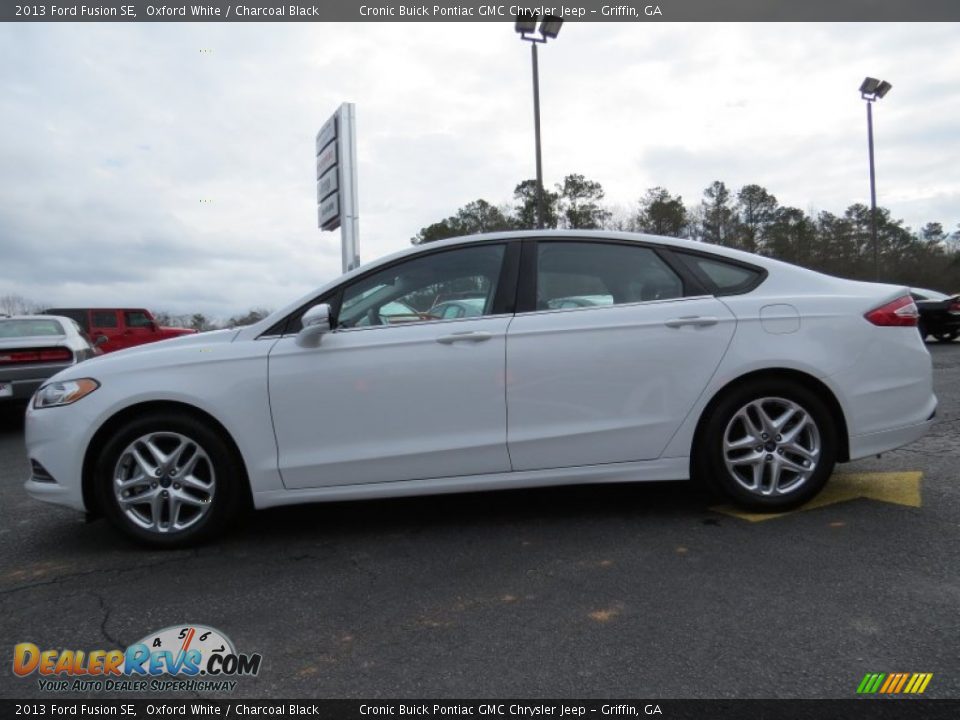 2013 Ford Fusion SE Oxford White / Charcoal Black Photo #4