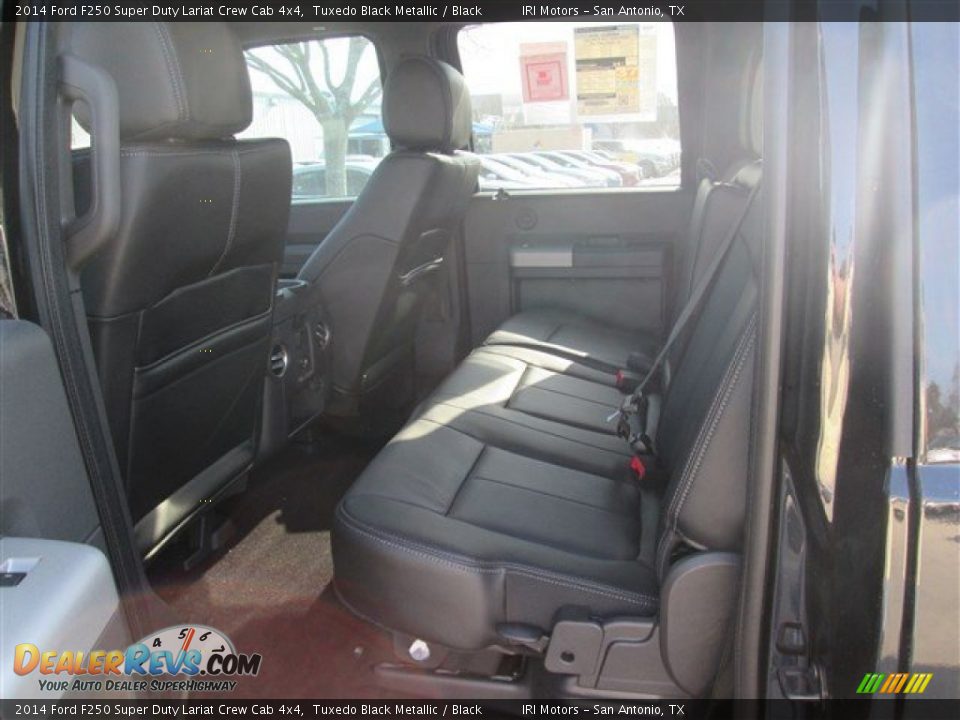 2014 Ford F250 Super Duty Lariat Crew Cab 4x4 Tuxedo Black Metallic / Black Photo #10