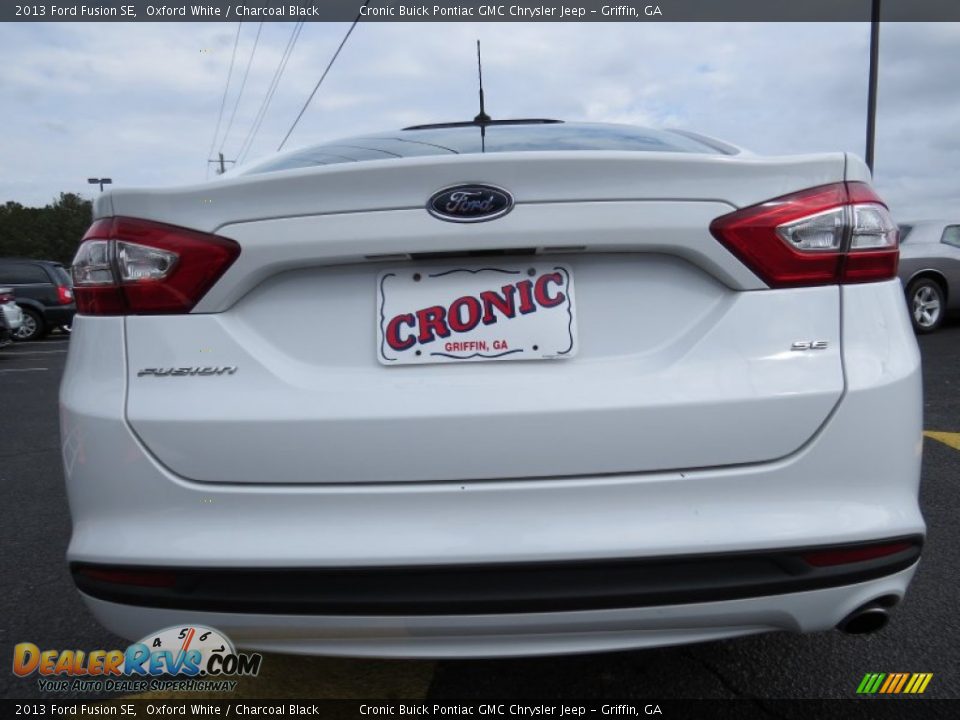 2013 Ford Fusion SE Oxford White / Charcoal Black Photo #6