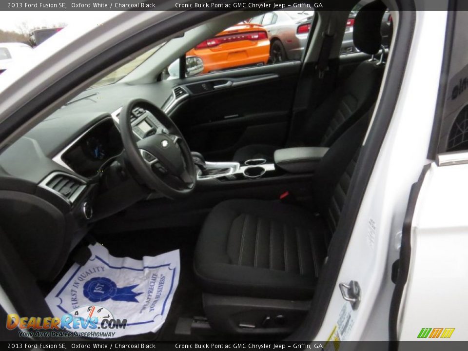 2013 Ford Fusion SE Oxford White / Charcoal Black Photo #10
