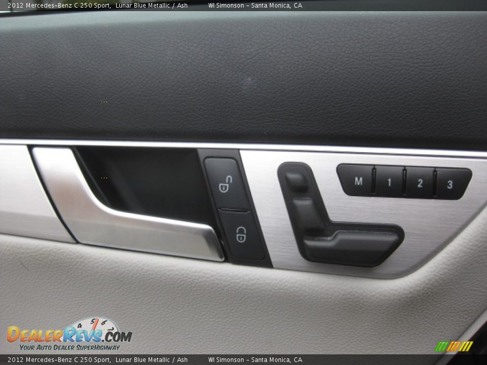 2012 Mercedes-Benz C 250 Sport Lunar Blue Metallic / Ash Photo #7