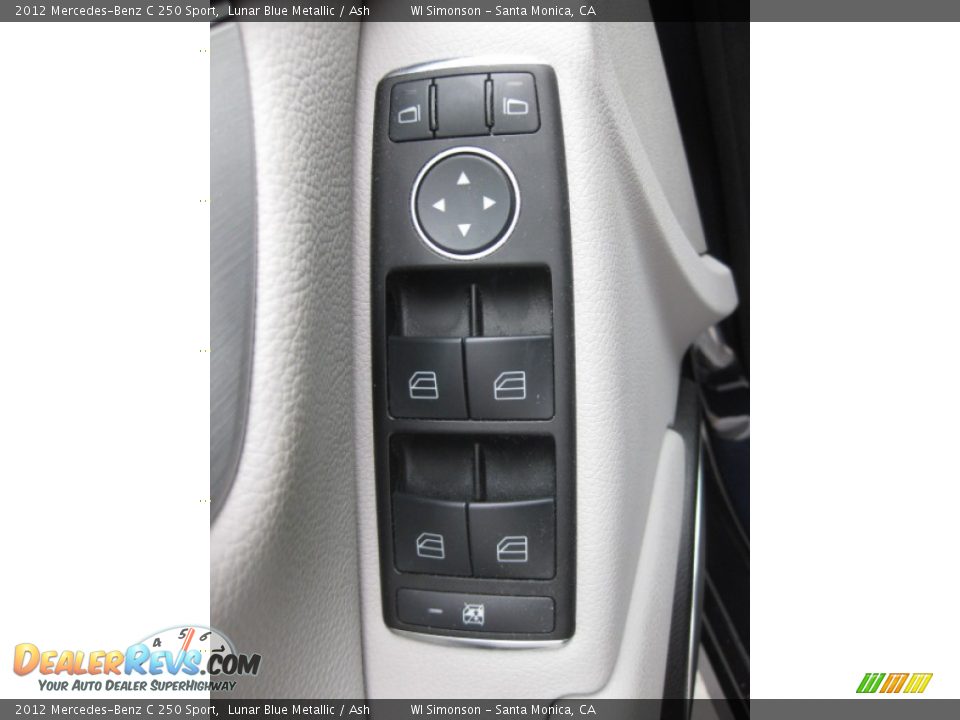 2012 Mercedes-Benz C 250 Sport Lunar Blue Metallic / Ash Photo #8