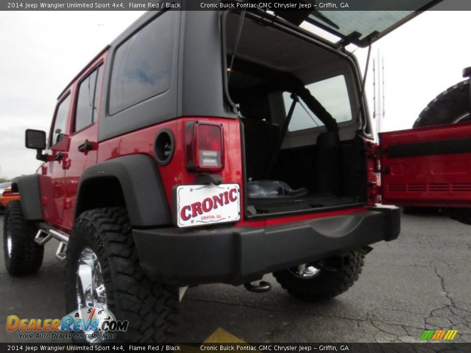2014 Jeep Wrangler Unlimited Sport 4x4 Flame Red / Black Photo #15