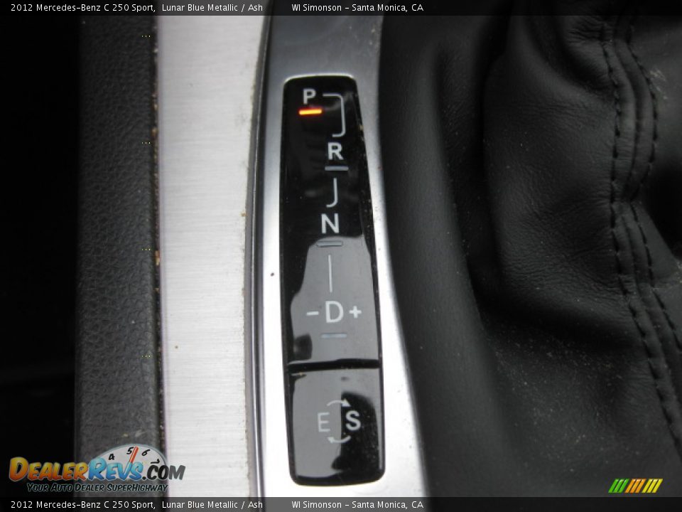2012 Mercedes-Benz C 250 Sport Lunar Blue Metallic / Ash Photo #12