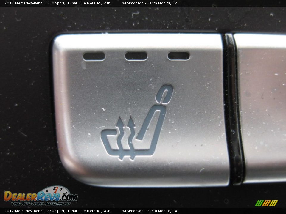 2012 Mercedes-Benz C 250 Sport Lunar Blue Metallic / Ash Photo #15