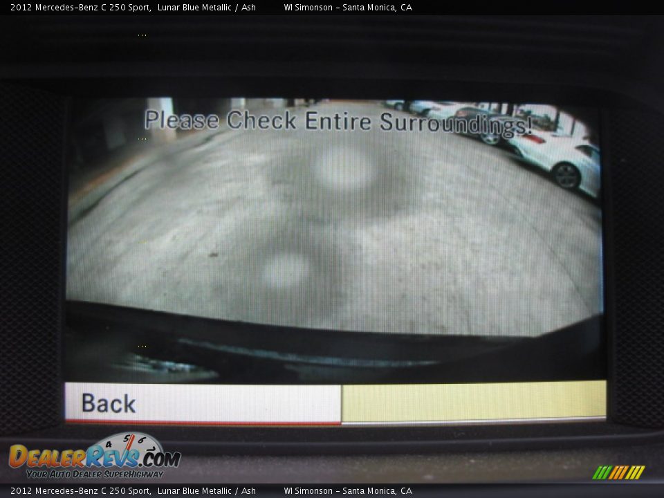 2012 Mercedes-Benz C 250 Sport Lunar Blue Metallic / Ash Photo #18