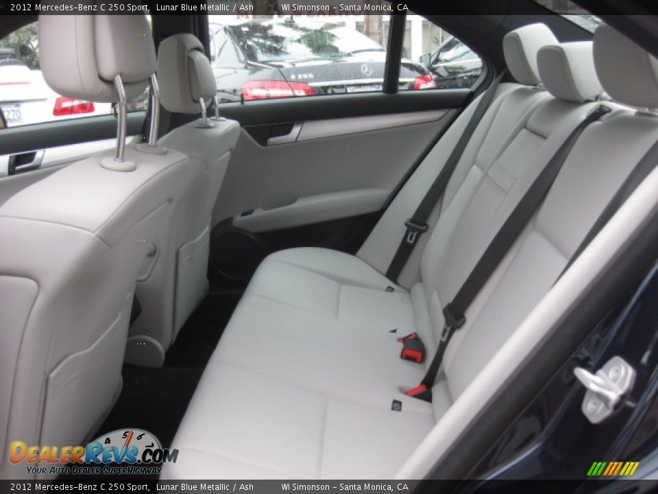 2012 Mercedes-Benz C 250 Sport Lunar Blue Metallic / Ash Photo #20