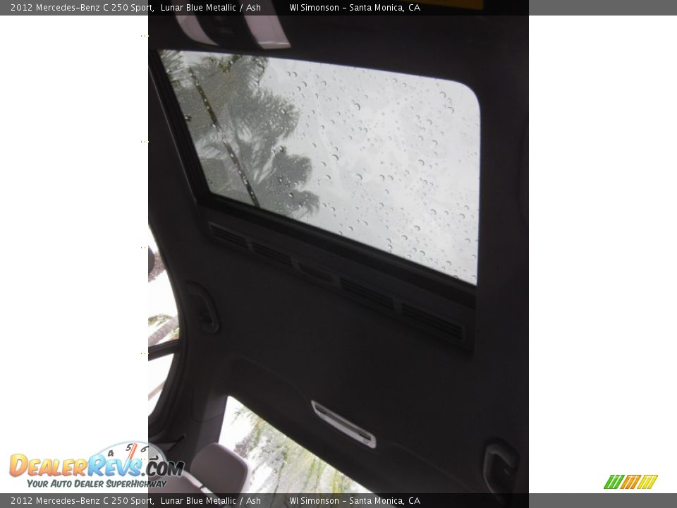 2012 Mercedes-Benz C 250 Sport Lunar Blue Metallic / Ash Photo #22