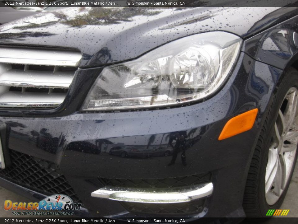 2012 Mercedes-Benz C 250 Sport Lunar Blue Metallic / Ash Photo #23