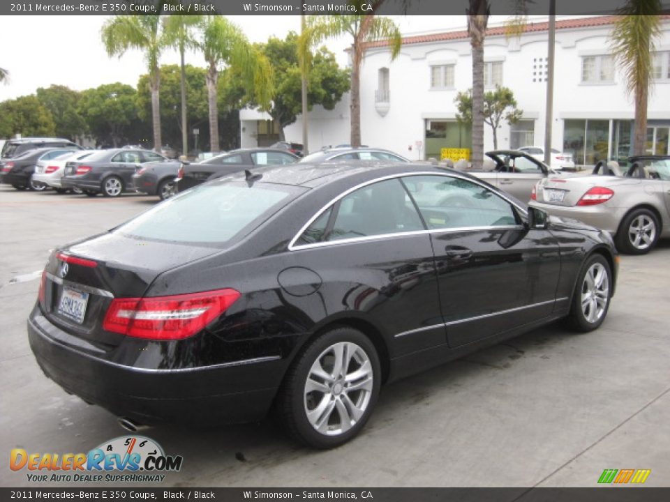 2011 Mercedes-Benz E 350 Coupe Black / Black Photo #2