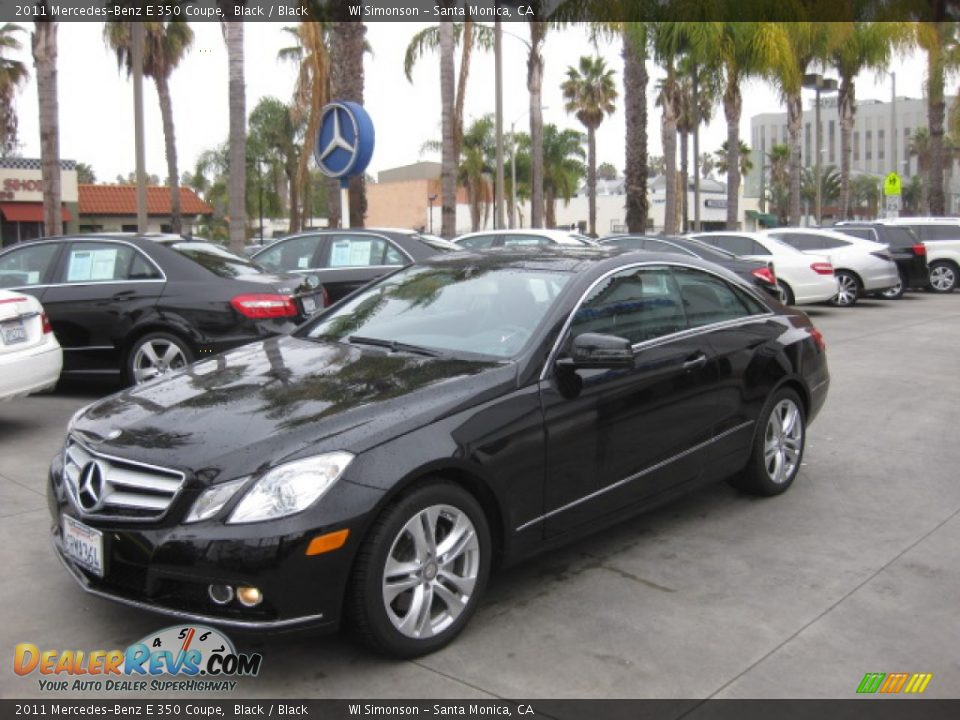 2011 Mercedes-Benz E 350 Coupe Black / Black Photo #5