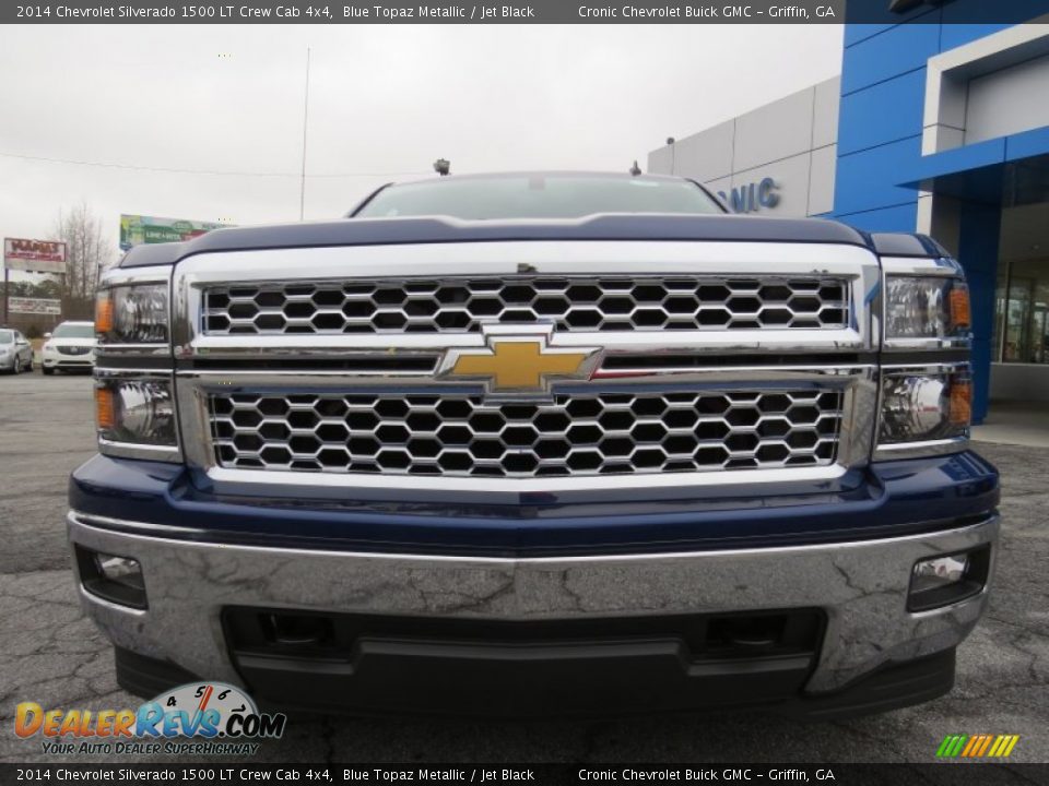 2014 Chevrolet Silverado 1500 LT Crew Cab 4x4 Blue Topaz Metallic / Jet Black Photo #2