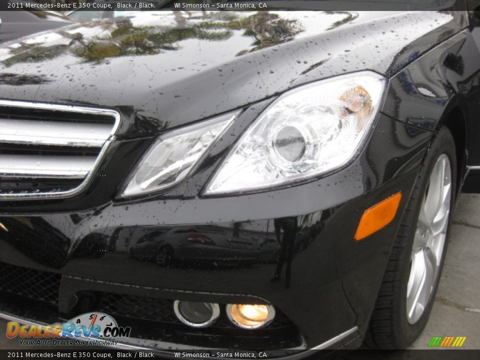 2011 Mercedes-Benz E 350 Coupe Black / Black Photo #23