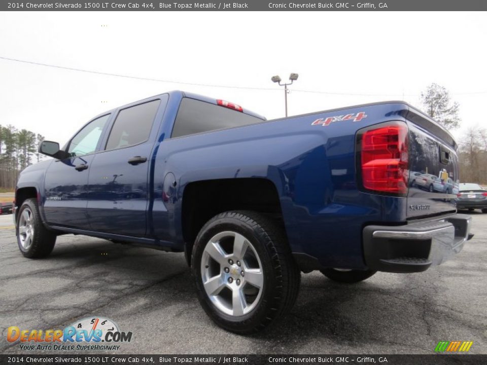 2014 Chevrolet Silverado 1500 LT Crew Cab 4x4 Blue Topaz Metallic / Jet Black Photo #5