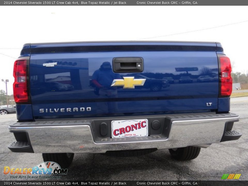 2014 Chevrolet Silverado 1500 LT Crew Cab 4x4 Blue Topaz Metallic / Jet Black Photo #6