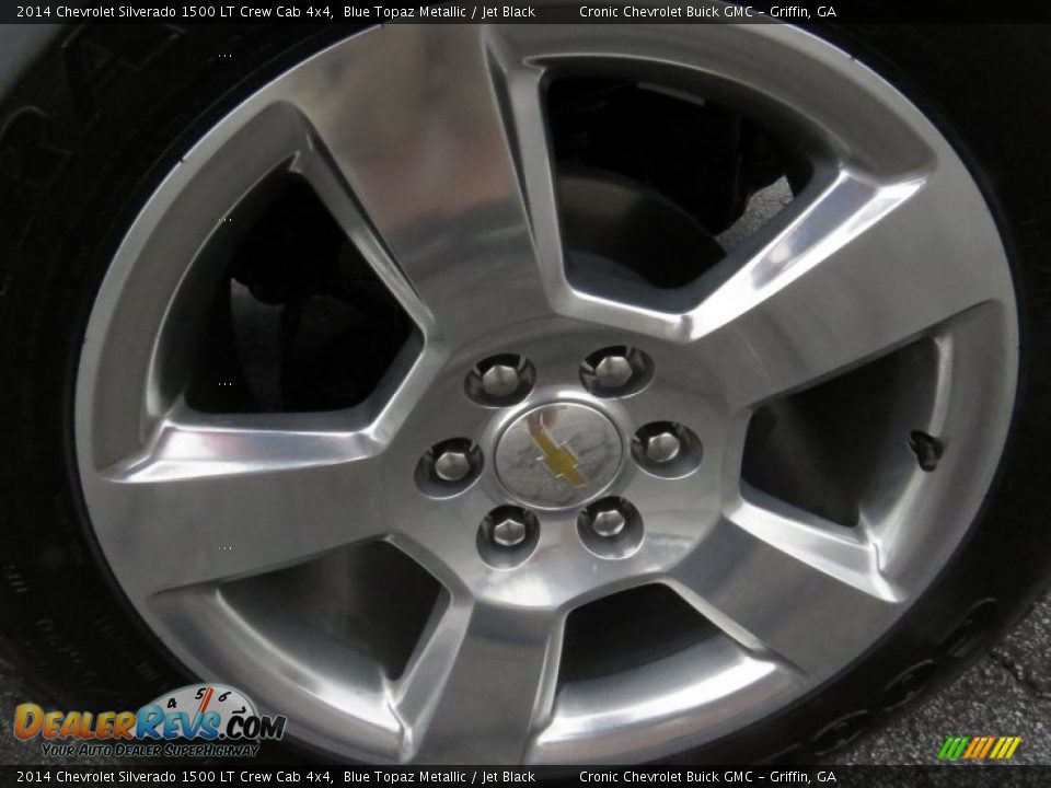 2014 Chevrolet Silverado 1500 LT Crew Cab 4x4 Blue Topaz Metallic / Jet Black Photo #9