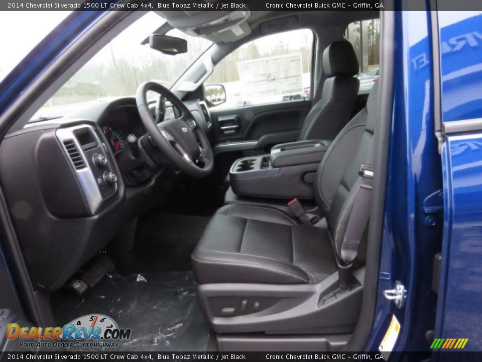 2014 Chevrolet Silverado 1500 LT Crew Cab 4x4 Blue Topaz Metallic / Jet Black Photo #10