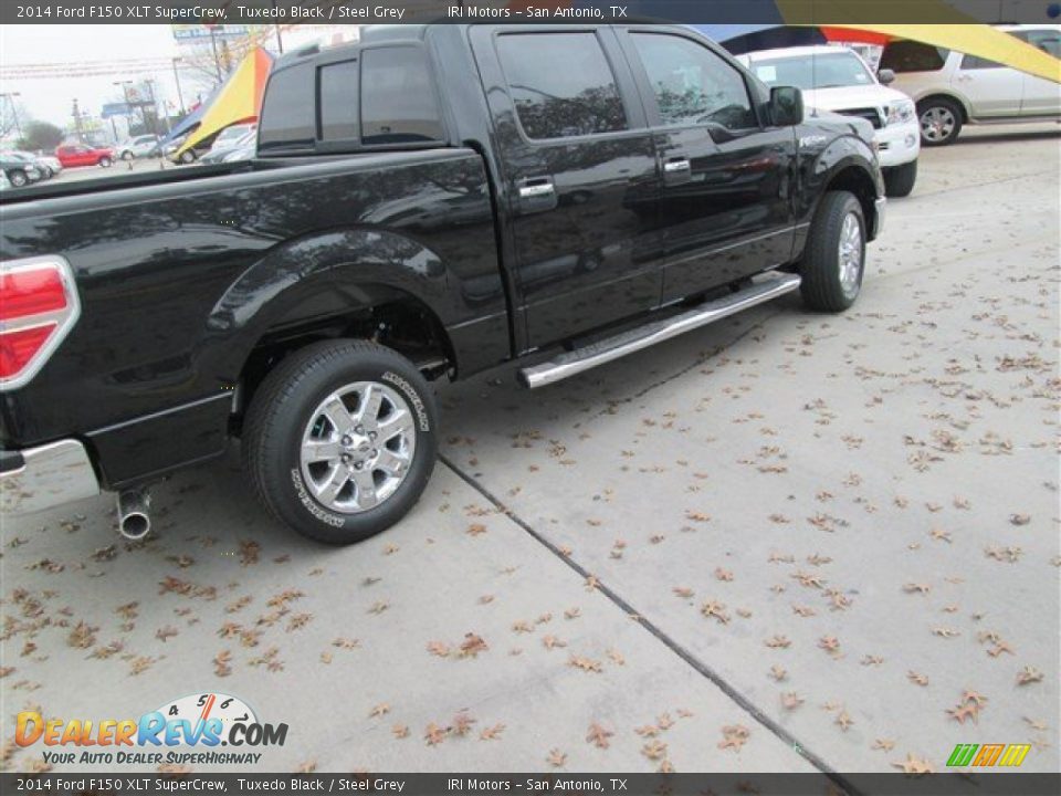 2014 Ford F150 XLT SuperCrew Tuxedo Black / Steel Grey Photo #6
