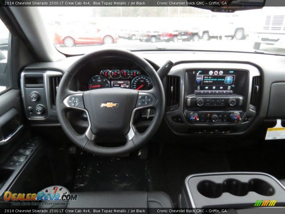 2014 Chevrolet Silverado 1500 LT Crew Cab 4x4 Blue Topaz Metallic / Jet Black Photo #12