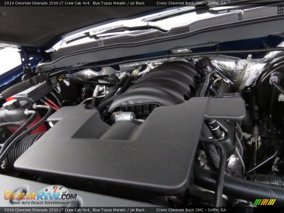 2014 Chevrolet Silverado 1500 LT Crew Cab 4x4 Blue Topaz Metallic / Jet Black Photo #13