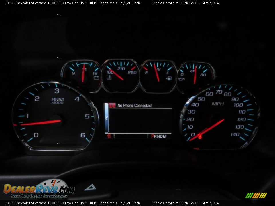 2014 Chevrolet Silverado 1500 LT Crew Cab 4x4 Blue Topaz Metallic / Jet Black Photo #14