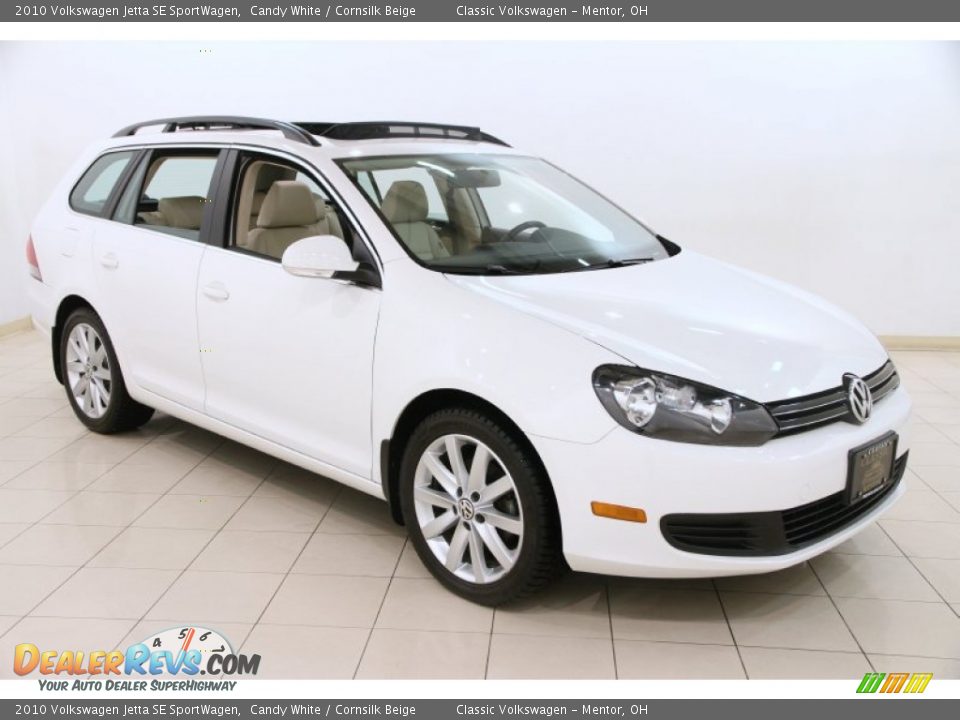 2010 Volkswagen Jetta SE SportWagen Candy White / Cornsilk Beige Photo #1