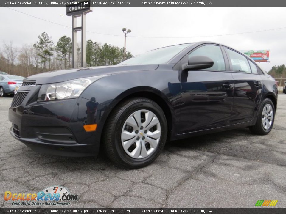 2014 Chevrolet Cruze LS Blue Ray Metallic / Jet Black/Medium Titanium Photo #3