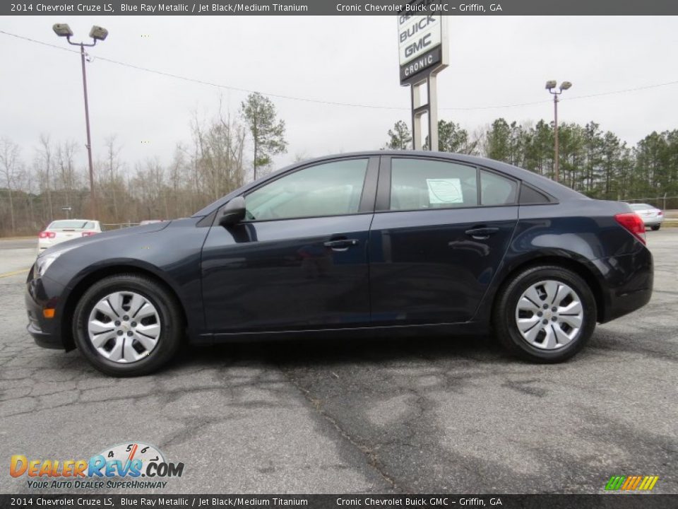 2014 Chevrolet Cruze LS Blue Ray Metallic / Jet Black/Medium Titanium Photo #4