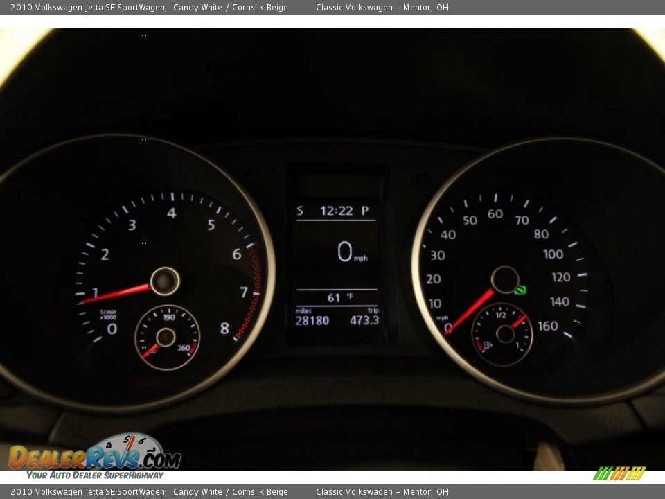 2010 Volkswagen Jetta SE SportWagen Candy White / Cornsilk Beige Photo #9