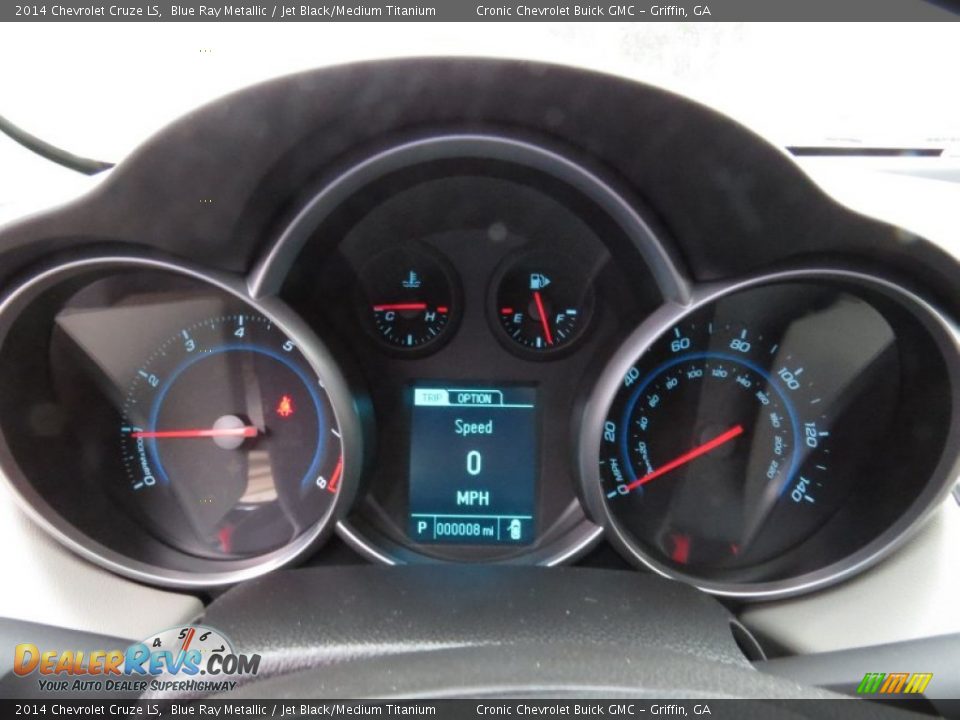 2014 Chevrolet Cruze LS Blue Ray Metallic / Jet Black/Medium Titanium Photo #14