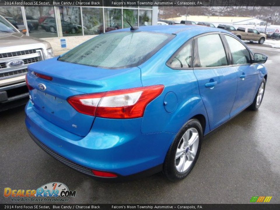 2014 Ford Focus SE Sedan Blue Candy / Charcoal Black Photo #2