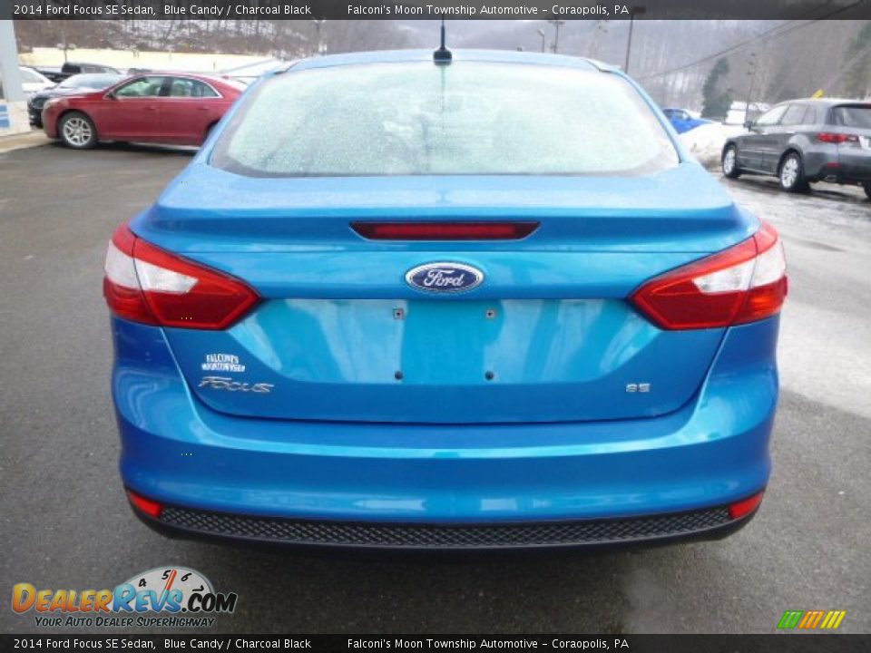 2014 Ford Focus SE Sedan Blue Candy / Charcoal Black Photo #3