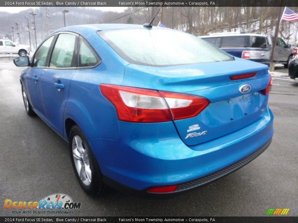 2014 Ford Focus SE Sedan Blue Candy / Charcoal Black Photo #4