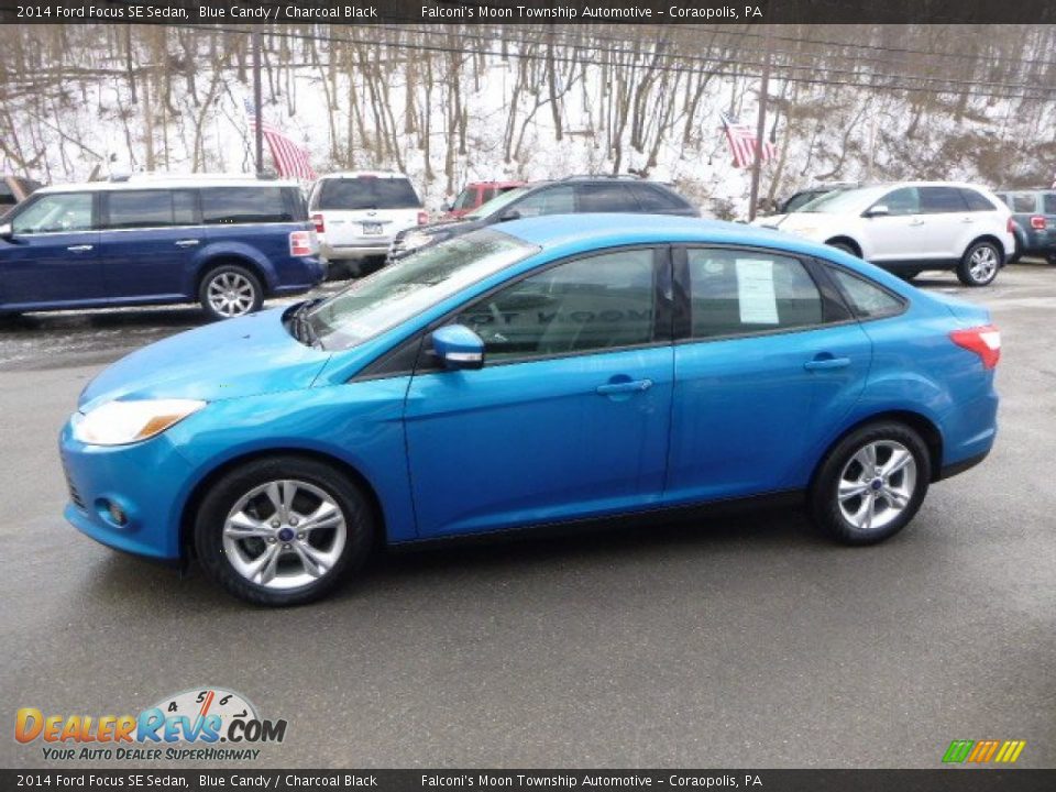 2014 Ford Focus SE Sedan Blue Candy / Charcoal Black Photo #5